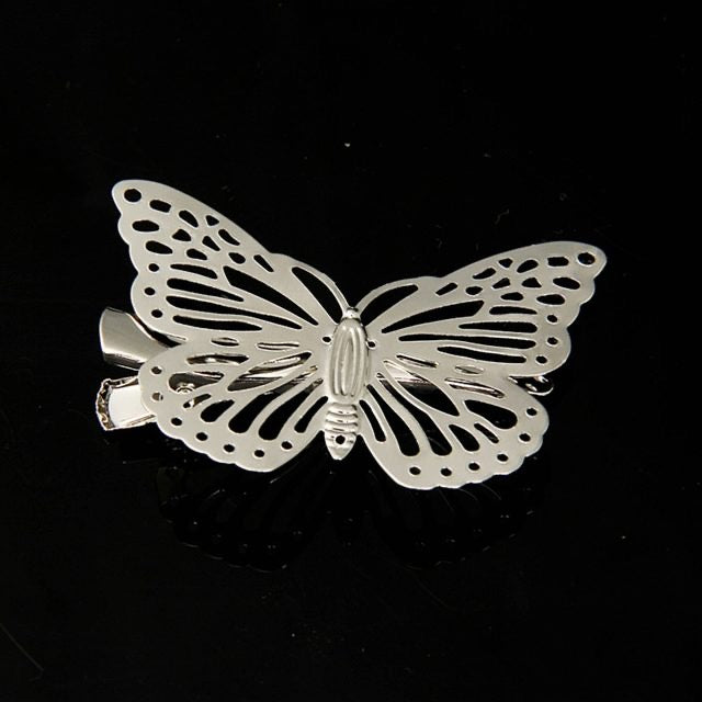 Golden Girl Butterfly Hair Clips