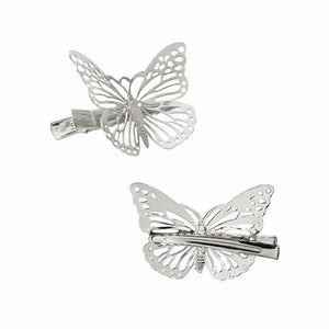 Golden Girl Butterfly Hair Clips